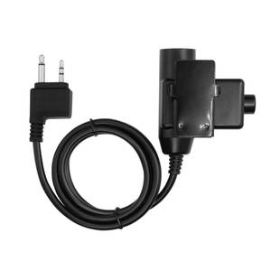 lot 2420 image: JEUYOEDE U94 PTT Tactical Military Adapter Standard 7.1mm Plug Compatible with Midland GXT, LXT Series Walkie Talkie