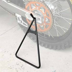 lot 2437 image: AnXin Motorcycle Triangle Stand Dirt Bike Stand Kickstand Universal for 80-500cc Supermoto Motocross Enduro Pit Bike - Black