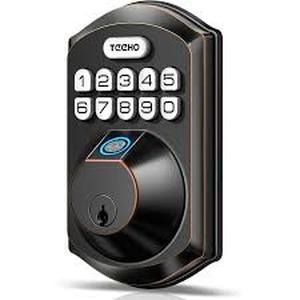 lot 2201 image: Teeho Keyless Entry Door Lock Oil Rubbed Bronze