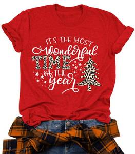 lot 3108 image: Merry Christmas Shirts for Women Xmas Buffalo Plaid Tree Shirt Top Short Sleeve Casual Graphic Print T Shirt XL