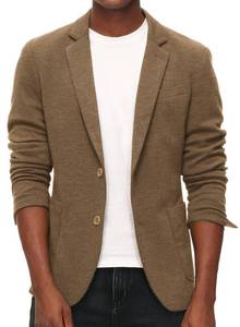 lot 3117 image: PJ PAUL JONES Mens Casual Blazer Big and Tall Notched Lapel 2 Button Sports Coats Brown 3XL