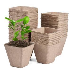 lot 3162 image: JOYSEUS 3.25 Seed Starter Pots, Organic Planting Peat Pots for Indoor Garden Seedling, 30 Pcs 100% Eco-Friendly and Biodegradable for Seed Germination