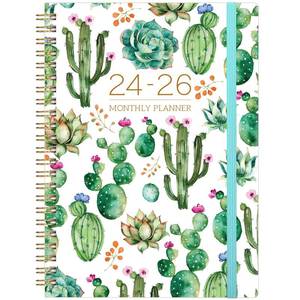 lot 3169 image: 2024-2026 Monthly PlannerCalendar - Academic Planner 2024-2026, JUL 2024 - DEC 2026, 8.5 x 6.4, Tabs, Twin-Wire Binding, Elastic Closure, Inner Pocket and 30 Notes Pages