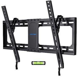 lot 3188 image: UL Listed Tilting TV Wall Mount for 37-82 Inch TVs, Tilt TV Mount Fits 16, 18, 24 Studs, Low Profile Wall Mount TV Bracket with Quick Release Lock, Max VESA 600x400mm, Holds up to 132 lbs USX STAR