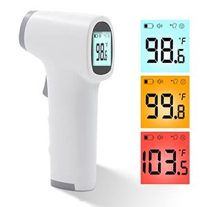 lot 3201 image: Contec TP500 Medical Infrared Thermometer Baby Thermometer Gun Body Forehead Ear Temperature Gun LCD,Digital Infrared Thermometer for Adults, Kids,Measurement time