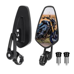 lot 3226 image: Bar End Mirrors 4.1 Inch Motorcycle Mirrors Bisherder Universal Handlebar Rear View Mirrors Compatible With Most Honda Grom, Yamaha, Kawasaki, Ducati, Suzuki And More
