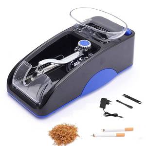 lot 3229 image: Electric Cigarette Rolling Machine Automatic Cigarette Tobacco Maker Portable Tobacco Injector Maker Roller Fits Rolling Tube with Diameter 0.318mm and Most Rolling Paper (Blue)
