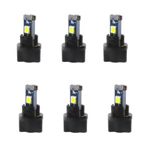 lot 3264 image: WLJH 6Pack White Dash Lights PC74 Twist Locket Socket Wedge T5 LED Bulb 37 74 2721 3030SMD Dashboard Instrument Cluster Bulbs,Plug and Play