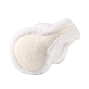 lot 3291 image: TOPZGLEEY Winter Earmuffs For Women Girls, Faux Furry Soft & Warm Earmuffs Cute Foldable Outdoor Ear Warmers -Ear Covers for Cold Weather(White)