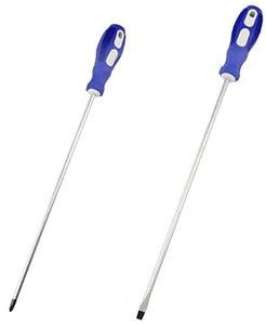 lot 3296 image: Nxtop 12-inch long Screwdriver Magnetic Tip Cross Head Flat Head NO.2 Screwdriver 2pack