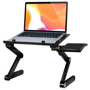lot 3340 image: Uten Laptop Stand, Adjustable Computer Stand for Laptop with Mouse Pad, Ergonomic Laptop Stand for Desk Compatible with MacBook Pro Stand, DellHP Stand 10-15.6, Foldable Laptop Holder with 2 Vent