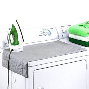 lot 3358 image: Ironing Blanket, Magnetic Mat Laundry Pad, 33x 18, Gray, Washer Dryer Heat Resistant Pad, Iron Board Alternative Cover