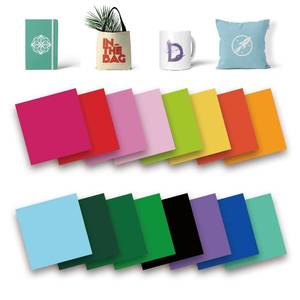 lot 3375 image: Solid Color Transfer Sheets, 12x 12 Plain Colors Pre-Printed Sublimation Paper for Heat Press Mug, DIY T- Shirts, Coasters Blanks