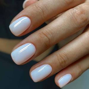 lot 3386 image: ANDGING Press on Nails Short Square White Solid Color Fake Nails with Glossy Design Glue on Nails for Women Acrylic False Nails Artificial Coffin Stick on Nails Manicure Press on Nail for Wedding B6