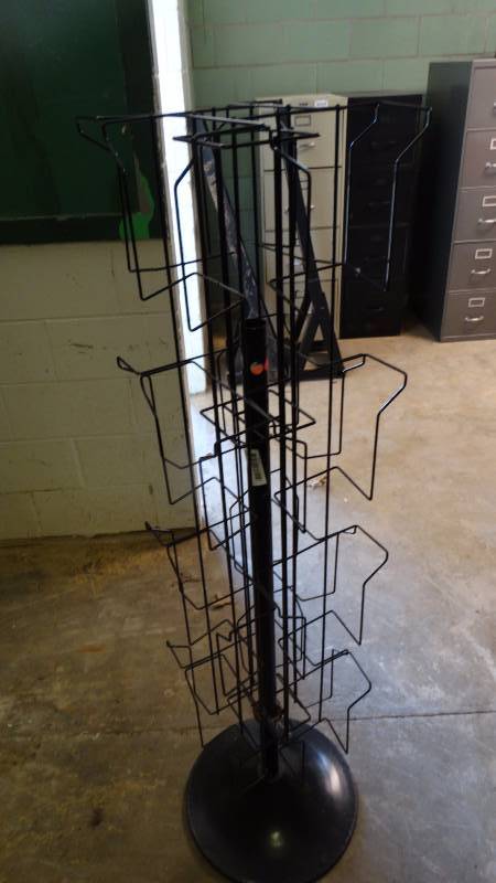 lot 341 image: Swivel brochure stand.