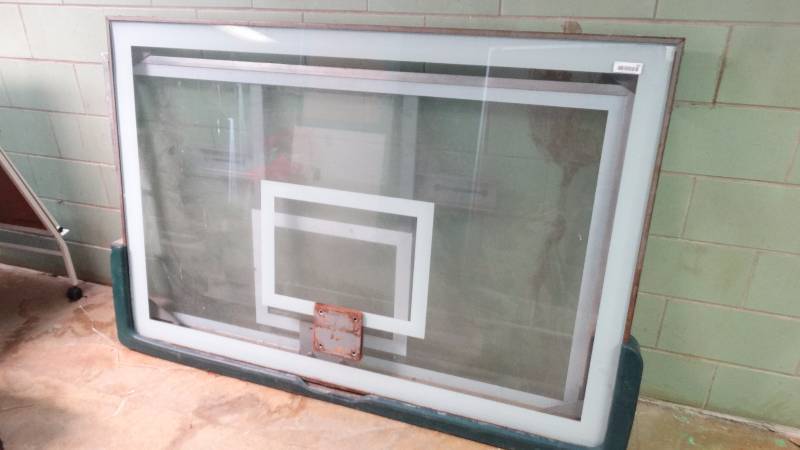 lot 369 image: Large basketball back board.
