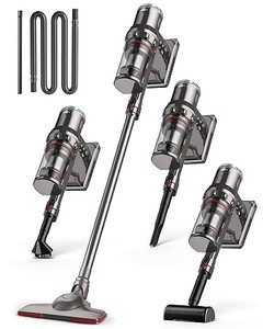 lot 50411 image: MOYSOUL Cordless Vacuum Cleaner - 9 in 1 Cordless Vacuum with 30000pa Powerful Suction & 600W Brushless Motor for Pet Hair Carpet and Floor.