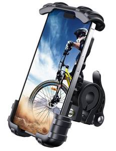lot 50418 image: Lamicall Bike Phone Holder, Motorcycle Phone Mount - Motorcycle Handlebar Cell Phone Clamp, Scooter Phone Clip for iPhone 15 Pro MaxPlus, 14 Pro Max, S9, S10 and More 4.7 to 6.8 Smartphones