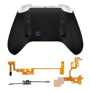 lot 50437 image: eXtremeRate VICTOR X Remap Kit for Xbox Series XS Controller, 6 Profiles & Black Redesigned Back Shell & Side Rails & 4 Back Buttons for Xbox Core Wireless Controller - Controller NOT Included