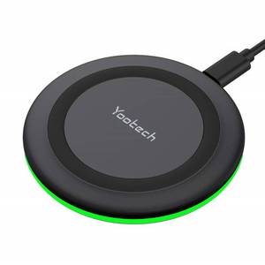 lot 50442 image: Yootech Wireless Charger,10W Max Fast Wireless Charging Pad Compatible with iPhone 1515 Plus15 Pro Max1413SE 20221211X8,Samsung Galaxy S22S21S20,for AirPods Pro 2(No AC Adapter)