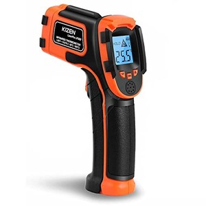 lot 50452 image: KIZEN Infrared Thermometer Gun (LaserPro LP300) - Handheld Heat Temperature Gun for Cooking, Pizza Oven, Grill & Engine - Laser Surface Temp Reader -58F to 1112F - NOT for Humans, digital