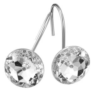 lot 50456 image: MitoVilla Silver Shower Curtain Hooks Rings, White Metal Shower Hooks for Shower Curtain Liner, Rust Proof Shower Rings for Curtain Accessories and Bathroom Shower Rod, 12 Pack Bathroom Set