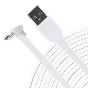 lot 50468 image: LEFXMOPHY for WYZE Cam Pan V3 Power Cord 90 Degree L-Shape Connector Micro USB Right Angle Extension Charging Cable, 10ft Long White Extender