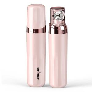 lot 50471 image: Gurelax Hair Removal Epilator for Women, Facial Epilator Hair Remover, Plucker for Face, Chin, Arms, LED Light Epilation System, All Ages and Skin Types,with Brush, Pouch