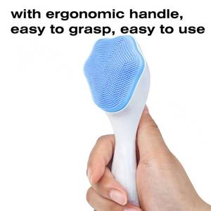 lot 50488 image: Face Scrubber, Facial Exfoliator, Face Scrub Brush, Soft Face Brush, Silicone Facial Cleansing Brush, Face Exfoliator Blackhead Acne Pore Cradle Cap Face Wash Brush for Deep Cleaning Skin Care