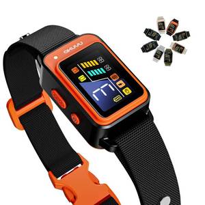 lot 50493 image: AKUVU Dog Bark Collar,Rechargeable Smart Barking Collar, Anti Bark Training Collar with Adjustable Sensitivity Beep Vibration Shock, Bark Shock Collar for Small Large Medium Dogs (Orange)