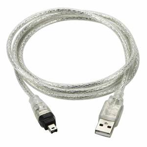 lot 50497 image: cablecc USB Male to Firewire IEEE 1394 4 Pin Male iLink Adapter Cord Cable for Sony DCR-TRV75E DV