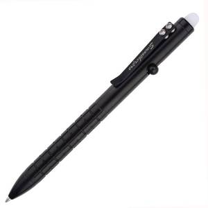 lot 50517 image: SMOOTHERPRO Erasable Bolt Action Pen Compatible with Pilot FriXion Refill Stainless Steel Pocket Clip Refillable Retractable Pen for Office School Calligraphy Practice Grey (SAF151)