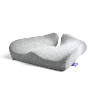 lot 50557 image: Cushion Lab Patented Pressure Relief Seat Cushion for Long Sitting Hours on OfficeHome Chair, Car, Wheelchair - Extra-Dense Memory Foam for Hip, Tailbone, Coccyx, Sciatica - Light Grey