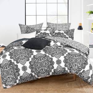 lot 50585 image: PHF Ultra Soft Paisley Duvet Cover King Size, Printed Bedding Set 3 Pieces, Comfy Farmhouse Pattern Duvet Cover Set with 2 Pillow Shams, Zipper Closure and 8 Ties, 104x90, Black & White