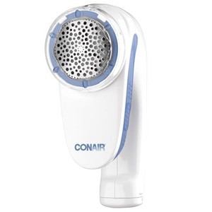 lot 50629 image: Conair Fabric Shaver and Lint Remover, Battery Operated Portable Fabric Shaver, White