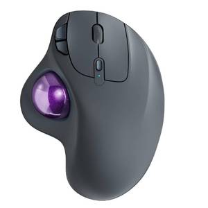 lot 50641 image: Nulea Wireless Trackball Mouse, Rechargeable Ergonomic, Easy Thumb Control, Precise & Smooth Tracking, 3 Device Connection (Bluetooth or USB), Compatible for PC, Laptop, iPad, Mac, Windows, Android