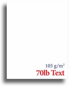 lot 50663 image: Monarch Executive Letterhead - 7.25 x 10.5 inch - Quality Blank White 70lb Text (105gsm) Stationery Paper