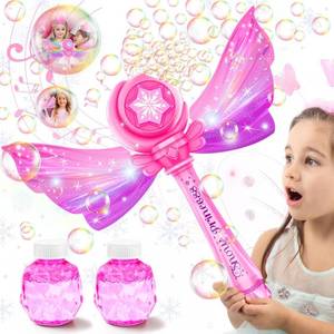 lot 50708 image: Bubble Wands for Kids Girls - Princess Bubble Machine Blower Maker with Light & Music - Outdoor Party Birthday Toys for Toddlers - Gifts for 3 4 5 6 7 8 Year Old Girls