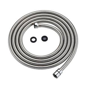 lot 50729 image: Purelux Shower Head Hose 118 Inches (3 Meters or approx. 10 Feet) Extra Long Handheld Showerhead Extension, Universal Replacement Made of Stainless Steel Polished Chrome
