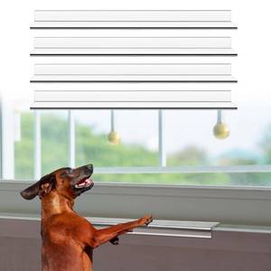 lot 50749 image: Geetery 4 Pcs Window Sill Protector from Dogs Transparent Window Sill Cover Dog Window Guard Window Sill Guard Protector for Dog Windowsill Protector for Pet Cat Scratching Chewing Clawing 59 x 3.25