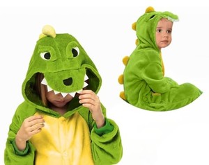 lot 50752 image: Seawhisper Dinosaur Costume for Kids 5-6 Dino Onesie Toddler Boy Halloween Costumes Girl Green