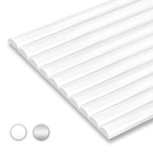 lot 50784 image: STICKGOO 10-Pack Peel and Stick Trim for Backsplash Tile Edge, 12 Tile Edge Trim Self-Adhesive Liner for Corner Decor in White