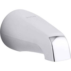 lot 50802 image: KOHLER K-15135-S-CP Coralais Non-Diverter Bath Spout, Polished Chrome,0.5