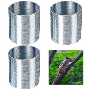 lot 50807 image: Lezobang 3PCS Metal Squirrel Barrier Squirrel Guard, Squirrel Baffle for Bird Feeders, Squirrel Spring Coil Guard Protects Hanging Bird Feeders for Outdoor Bird Feeder Poles