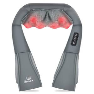 lot 50836 image: Snailax Shiatsu Neck and Shoulder Massager - Back Massager with Heat, Deep Kneading Electric Massage Pillow for Neck, Back, Shoulder,Foot Body (Grey)