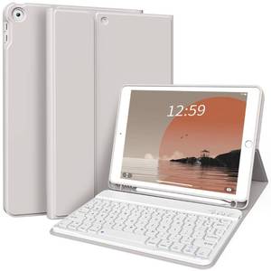 lot 50844 image: KENKE Case with Keyboard for iPad 9th8th7th Generation 10.2 inch 202120202026 Detachable Wireless Bluetooth Keyboard Cover Thin & Light with Left Side Pencil Holder Auto WakeSleep��Gray��
