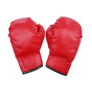lot 50847 image: DLSNZ Kids Boxing Costume with Hooded Boxer Robe Halloween Cosplay Role Play Boxing Uniform(Red Boxing Gloves,One Size)