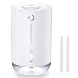 lot 50855 image: SmartDevil Portable Mini Humidifier, 500ml Small Desk Humidifier, USB Personal Desktop Humidifier for Plants Bedroom Travel Office Home, Auto Shut-Off, 2 Mist Modes, Super Quiet, White