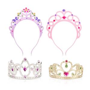 lot 50899 image: Melissa & Doug Dress-Up Tiaras for Costume Role Play (2 pcs),Pink, Purple, Silver, Gold