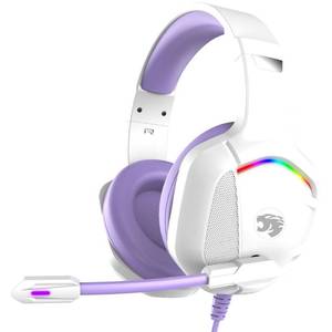 lot 50908 image: Gaming Headset with Microphone for Pc, Xbox One Series Xs, Ps4, Ps5, Switch, Stereo Wired Noise Cancelling Over-Ear Headphones with Mic, RGB, for Computer, Laptop, Mac, Nintendo, Gamer (Purple)